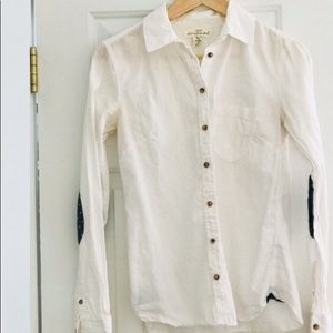 Size 6 H&M white button down shirt